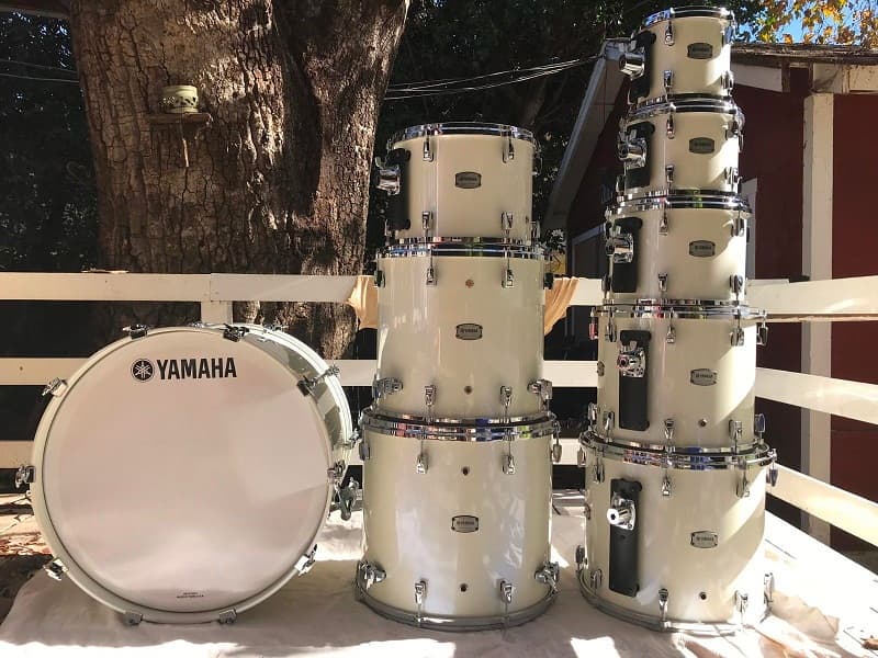 Yamaha PHX Phoenix polar white _ 9 piece MONSTER drum set___